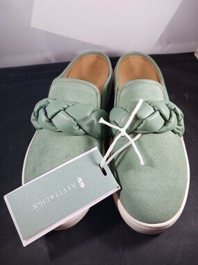 Revitalign Barbados Hanna Orthotic Suede Braided Mules Size 8.5M